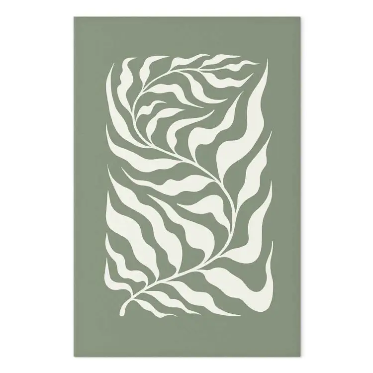 Motivo botánico - planta inspirada en Matisse en salvia