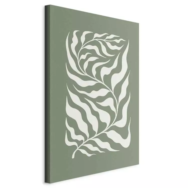 Motivo botánico - planta inspirada en Matisse en salvia