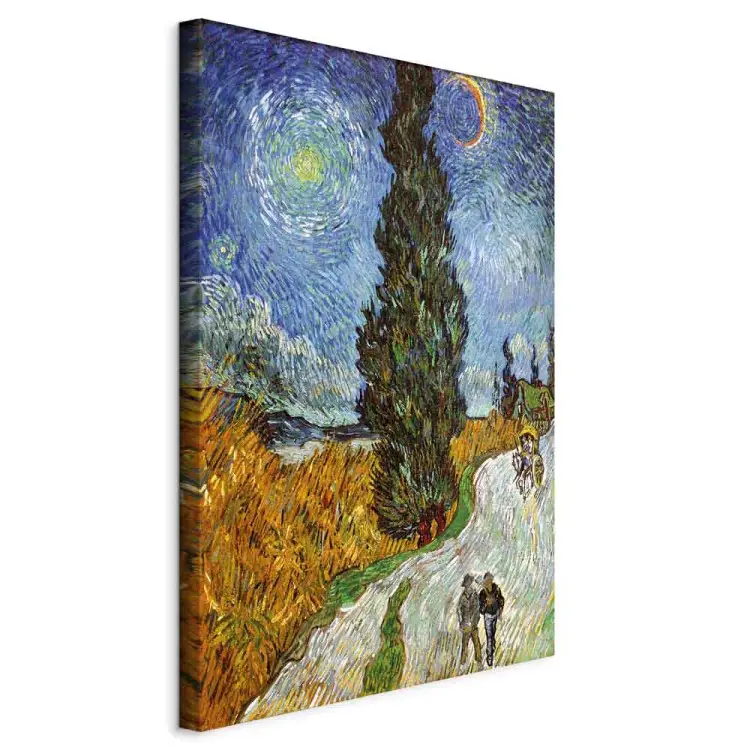 Vincent van Gogh - Camino con Ciprés y Estrella