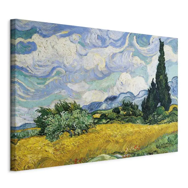 Vincent van Gogh - Campo de trigo con cipreses
