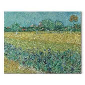 Réplica de pintura View of Arles with Irises in the Foreground