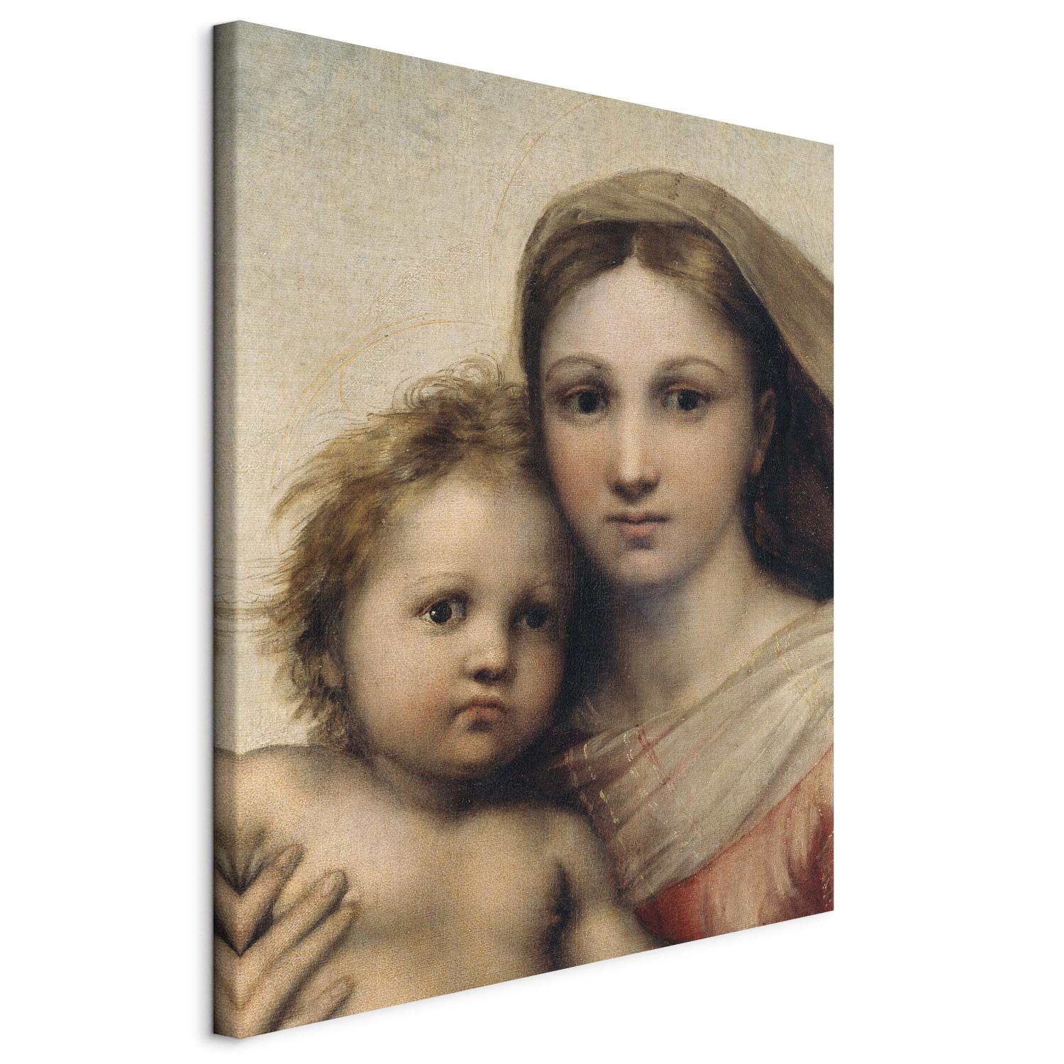 Reproducción de cuadro Sistine Madonna (fragment)