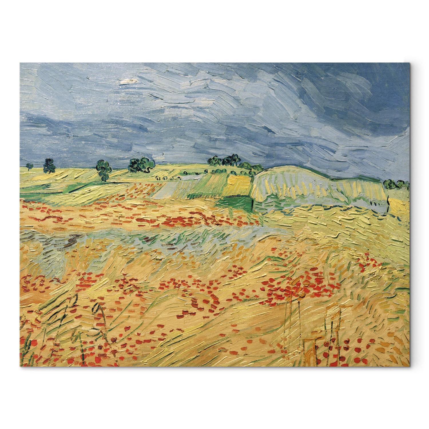 Réplica de pintura Fields with Blooming Poppies