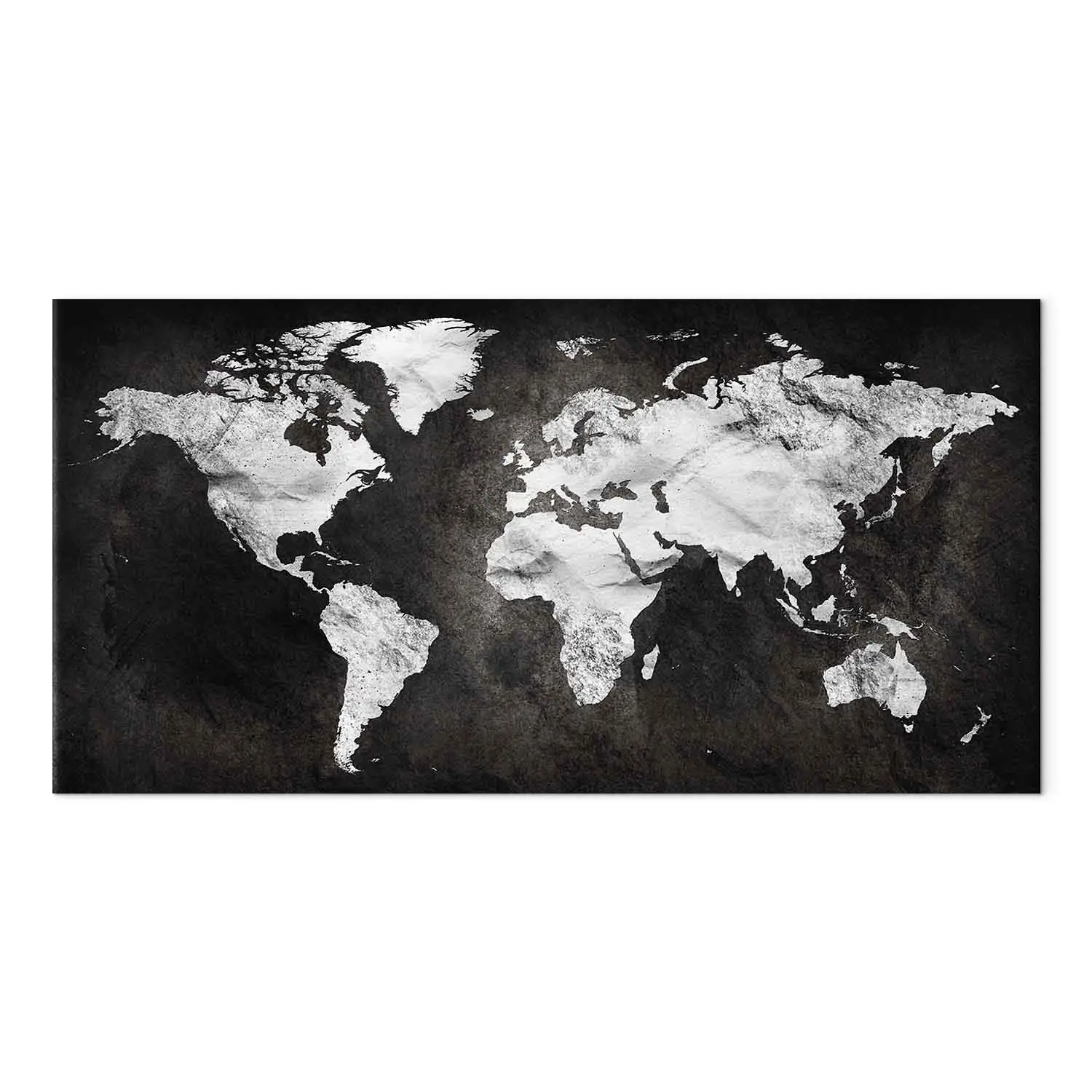 mapa del mundo continentes en blanco y negro