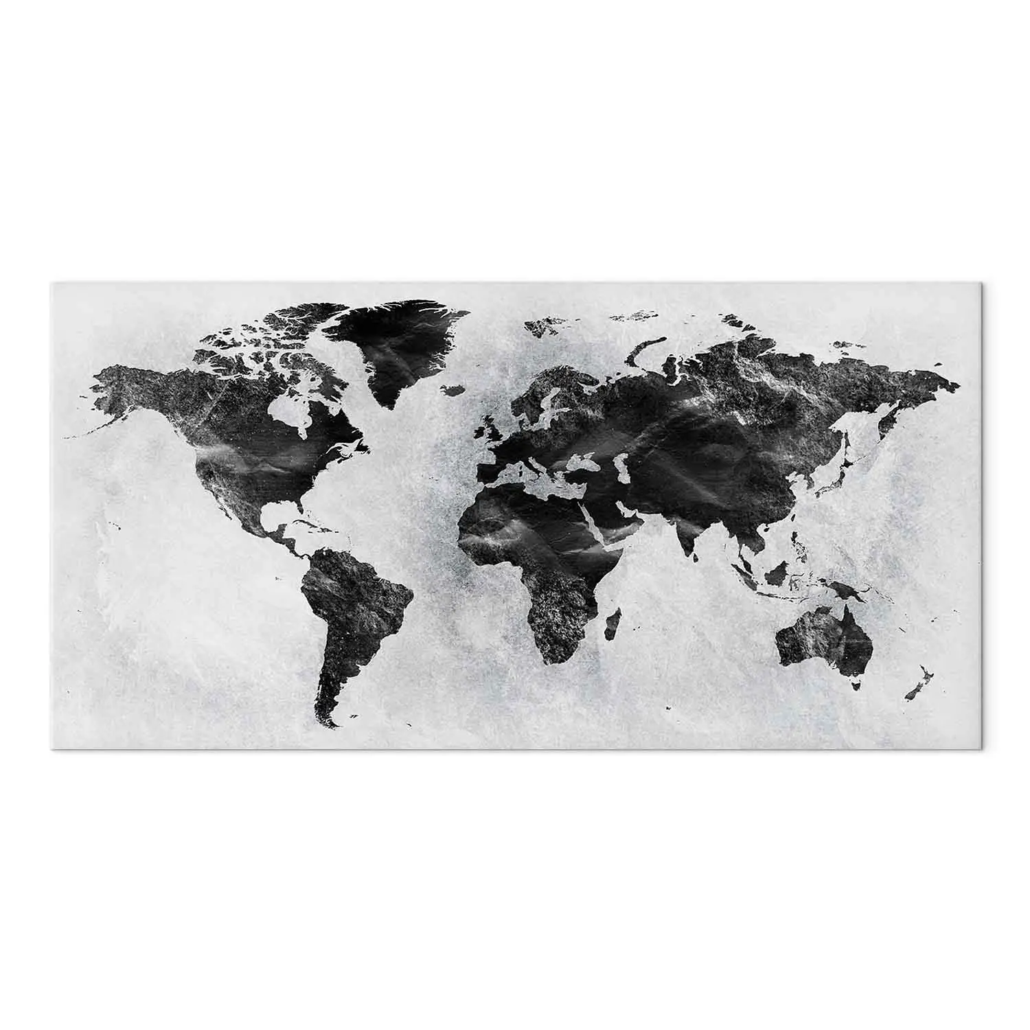 mapa del mundo continentes en blanco y negro