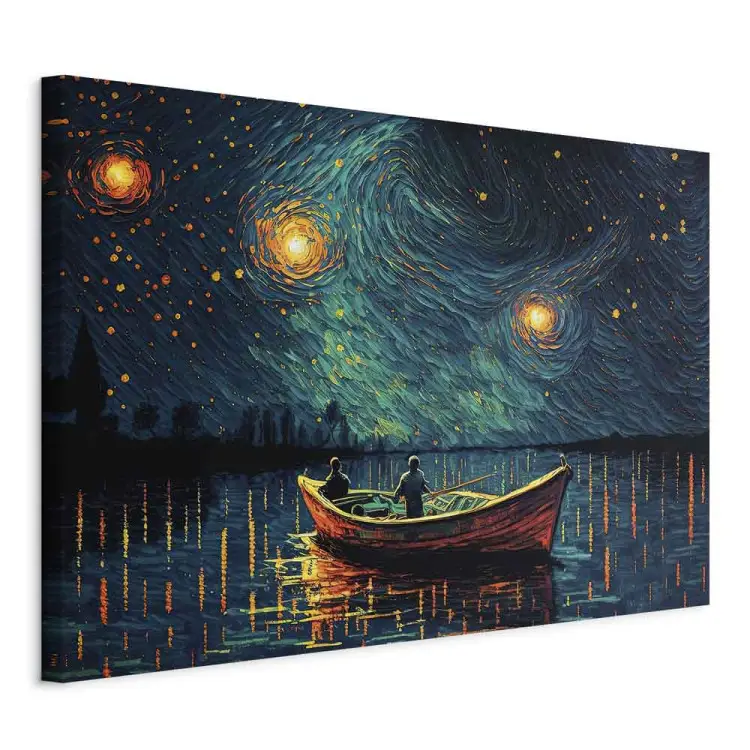 Noche estrellada - paisaje impresionista