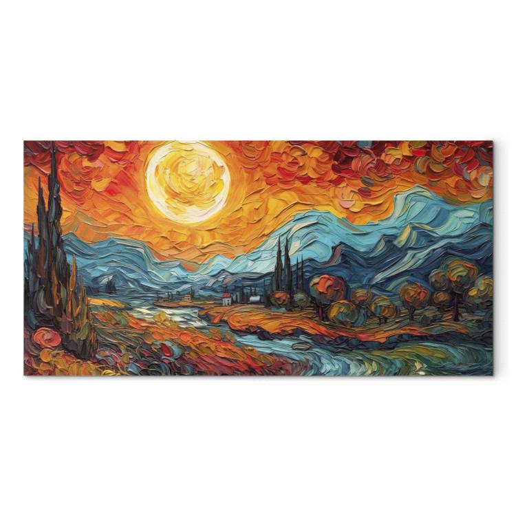 Rural Landscape - Mountain Scenery Inspired by the Work of Van Gogh