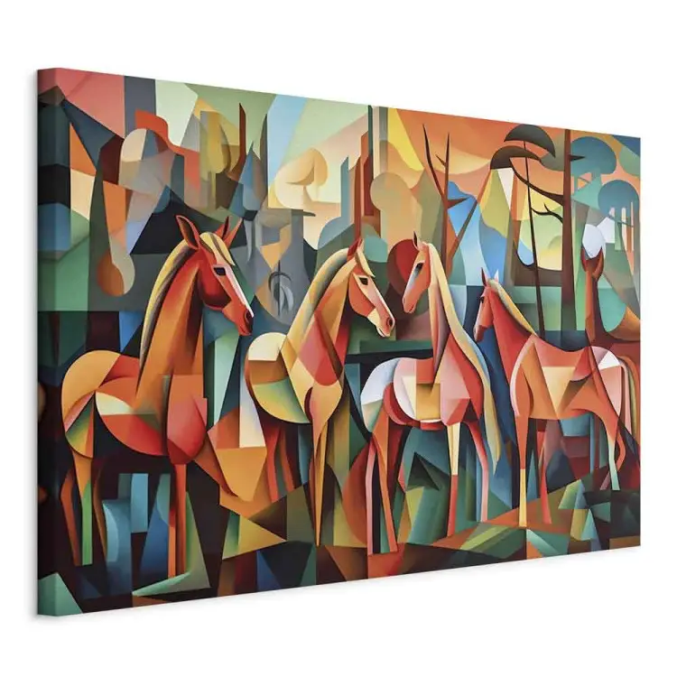 Caballos cubistas - Picasso geométrico