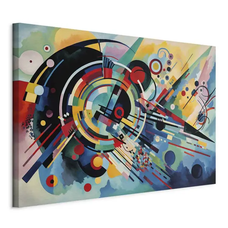 Detonación del color - abstracción inspirada en el estilo de Kandinsky