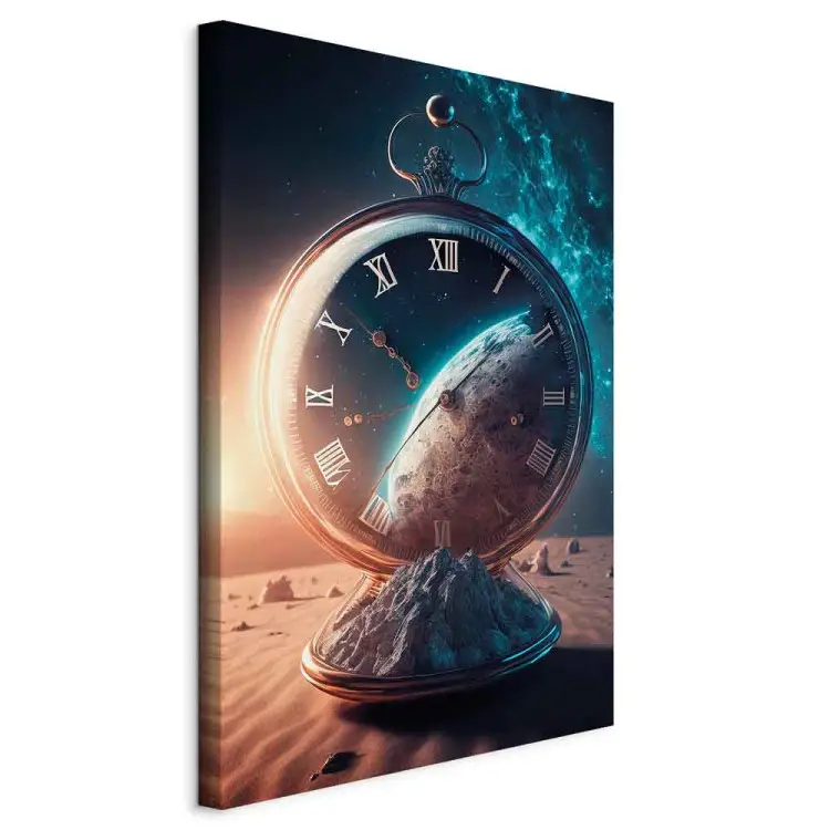 Reloj planetario - abstracto de tiempo y espacio