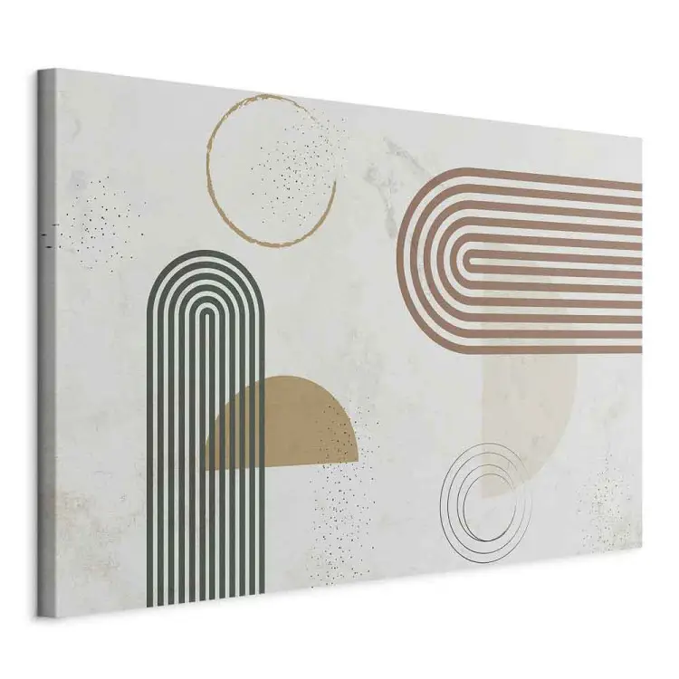 Formas armoniosas - abstracción con figuras de colores apagados
