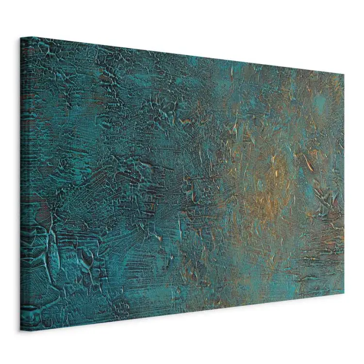 Espejo azul - abstracción verde con un acento brillante