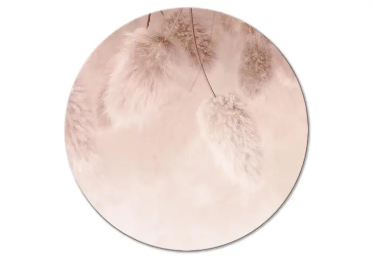Plantas en colores pastel - flores suaves estilo boho sobre fondo rosa