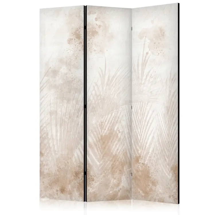 Ocio en la arena - delicadas hojas de palmera en beige