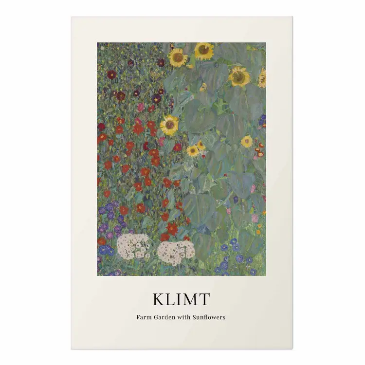 Gustav Klimt - Jardín campestre con girasoles