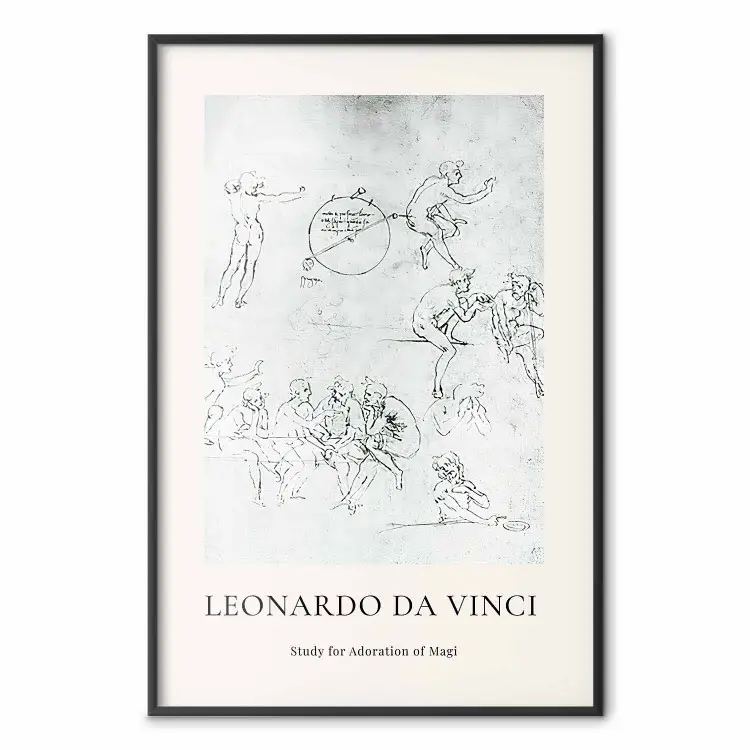 Leonardo da Vinci - Estudio de la Adoración de los Reyes Magos