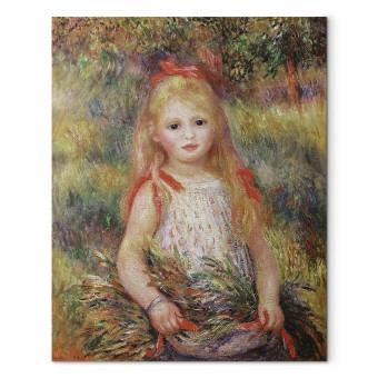 Réplica de pintura Little Girl Carrying Flowers, or The Little Gleaner