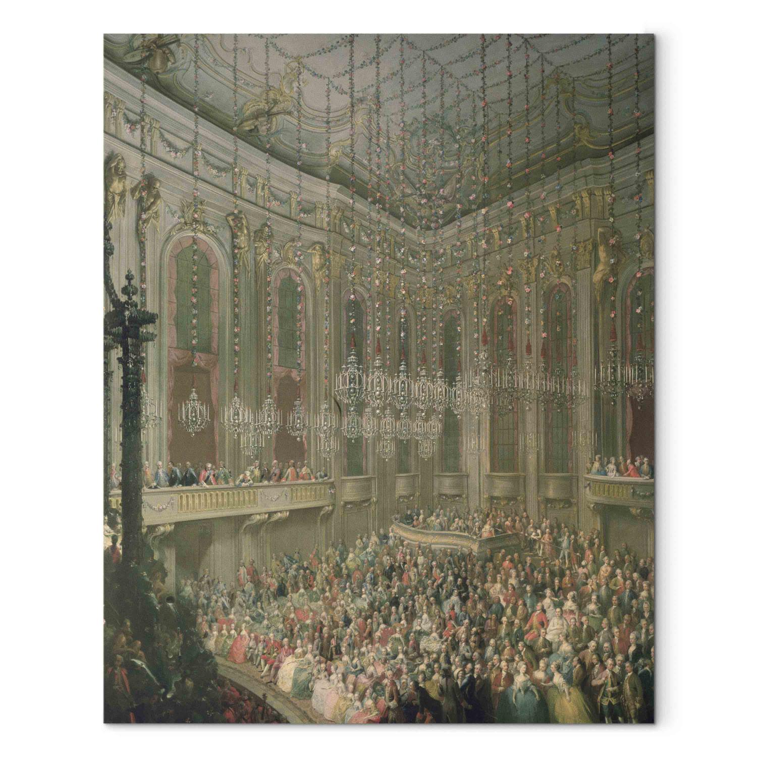 Réplica de pintura Concert in the Redoutensaal on the occasion of the wedding of Joseph II and Isabella of Parma