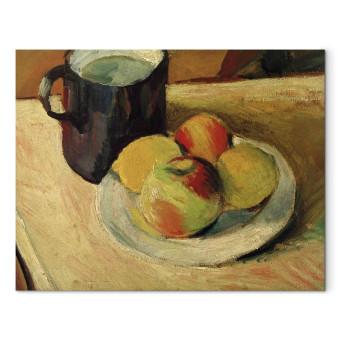 Reproducción de cuadro Milchkrug und Äpfel auf Teller