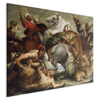 Réplica de pintura Tiger and Leopard Hunt