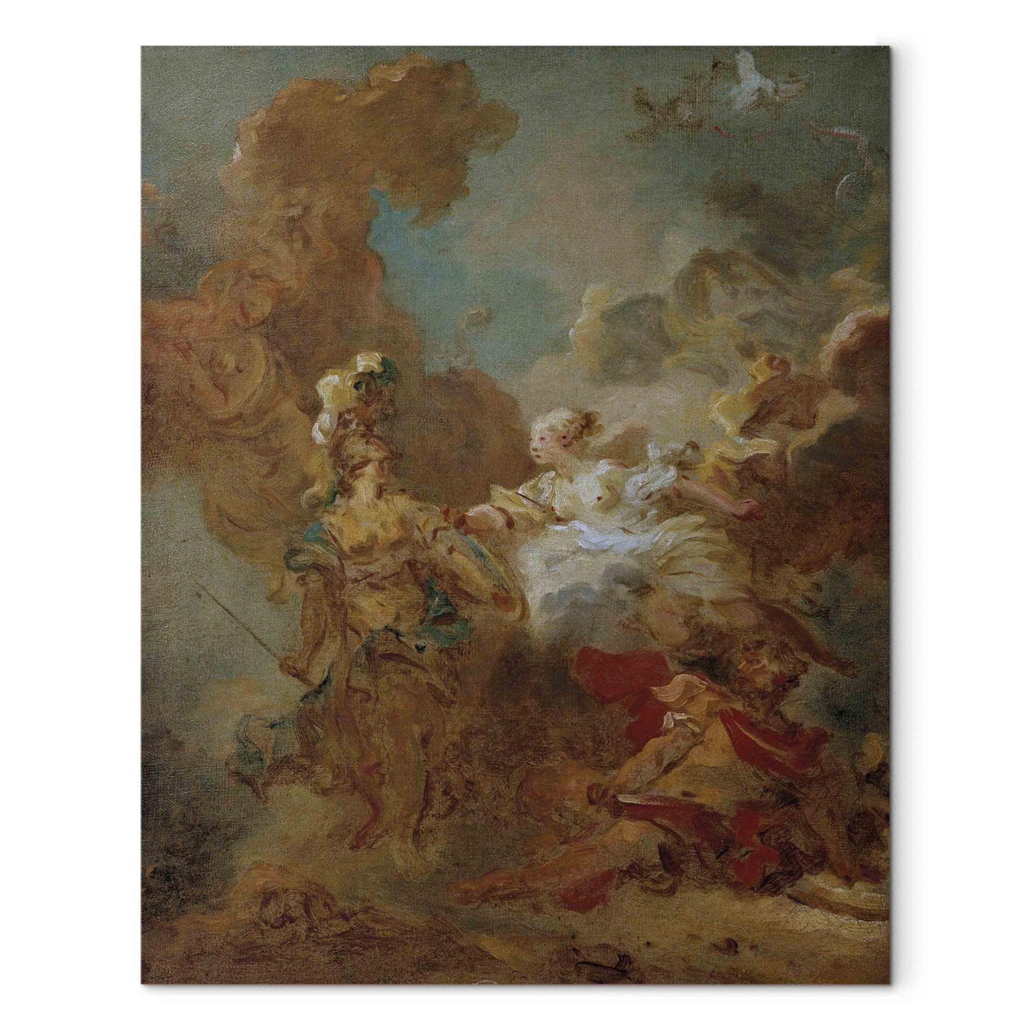 Reproducción Venus intervenes in the battle between Mars and Minerva