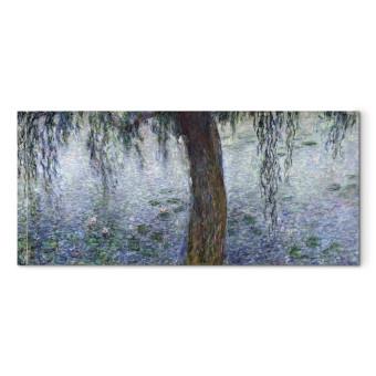Reproducción Waterlilies: Morning with Weeping Willows, detail of the right section