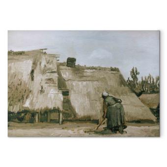 Cuadro famoso Hut with working peasant woman