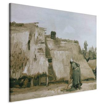 Cuadro famoso Hut with working peasant woman