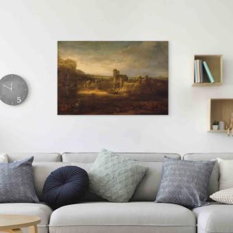 Réplica de pintura Landscape with Drawbridge