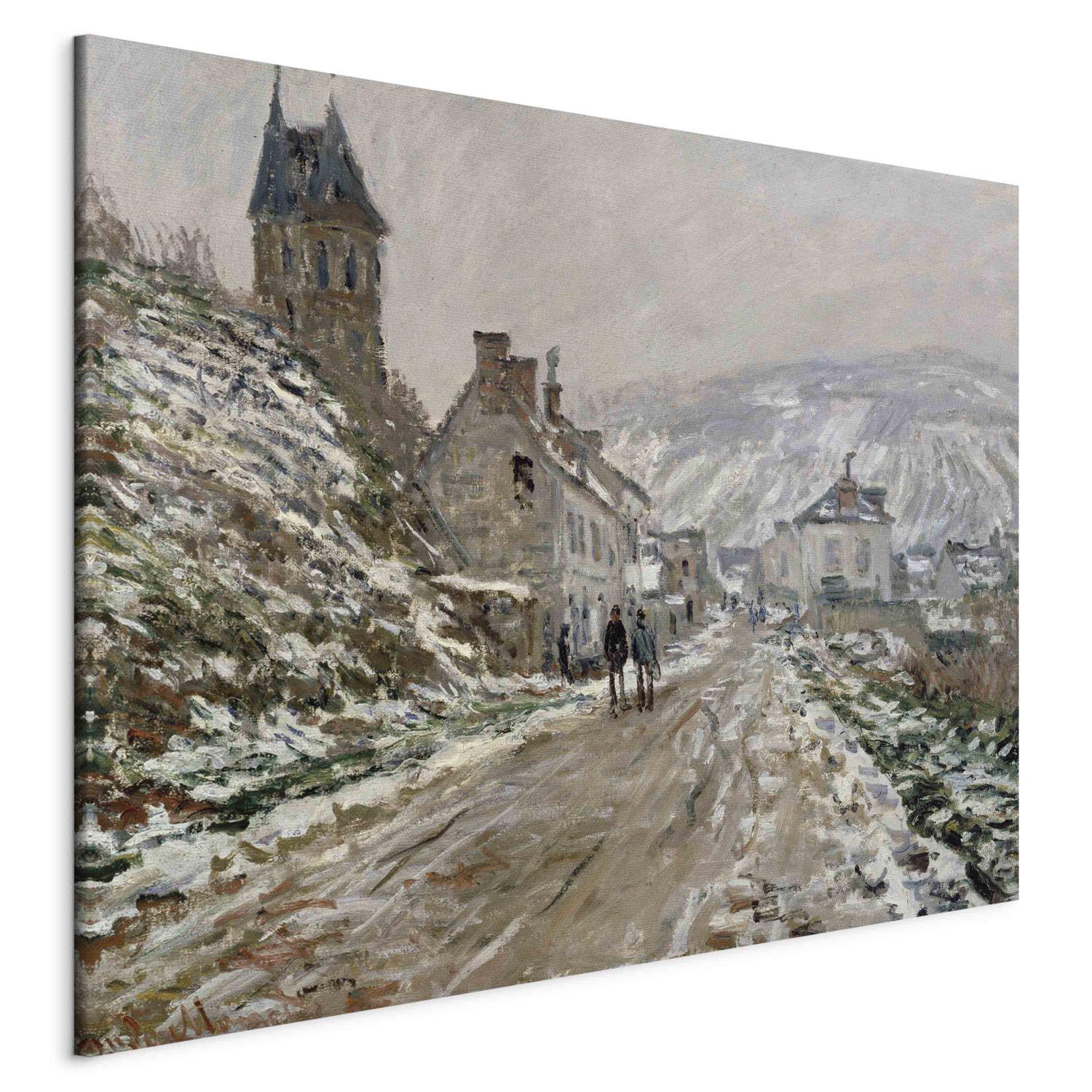 Reproducción de cuadro La Route à Vétheuil, l'hiver