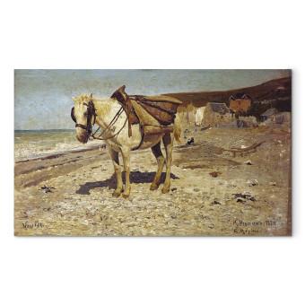 Réplica de pintura A Horse for carrying stones in Veules
