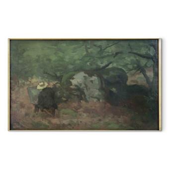 Reproducción de cuadro Le peintre Monet dans la Forêt de Fontainebleau