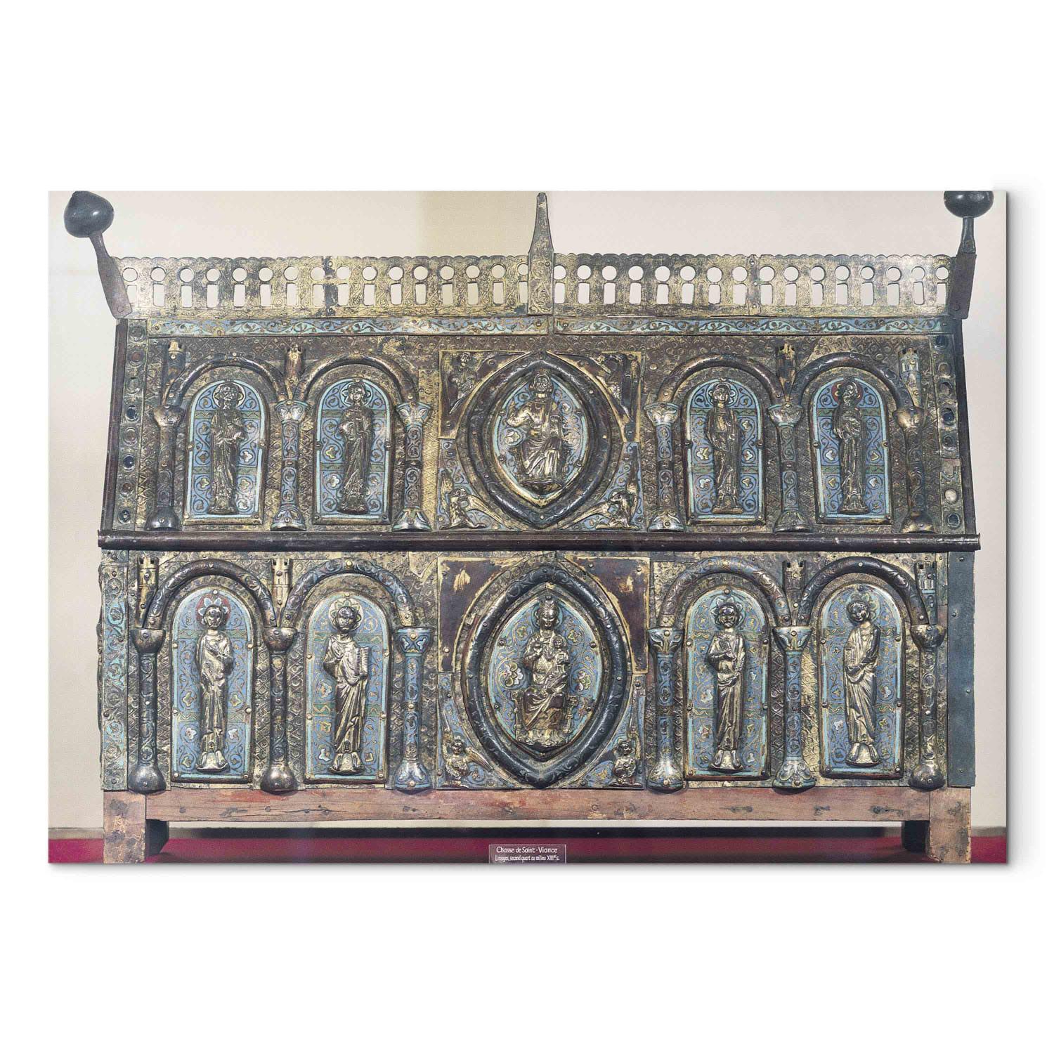 Cuadro famoso Reliquary chest of St. Viance, Limousin School