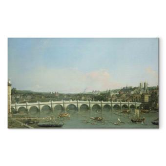 Réplica de pintura Westminster Bridge from the North with Lambeth Palace in distance
