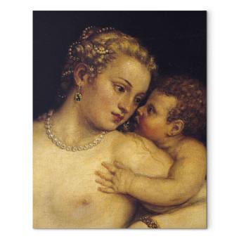 Réplica de pintura Venus Delighting herself with Love and Music