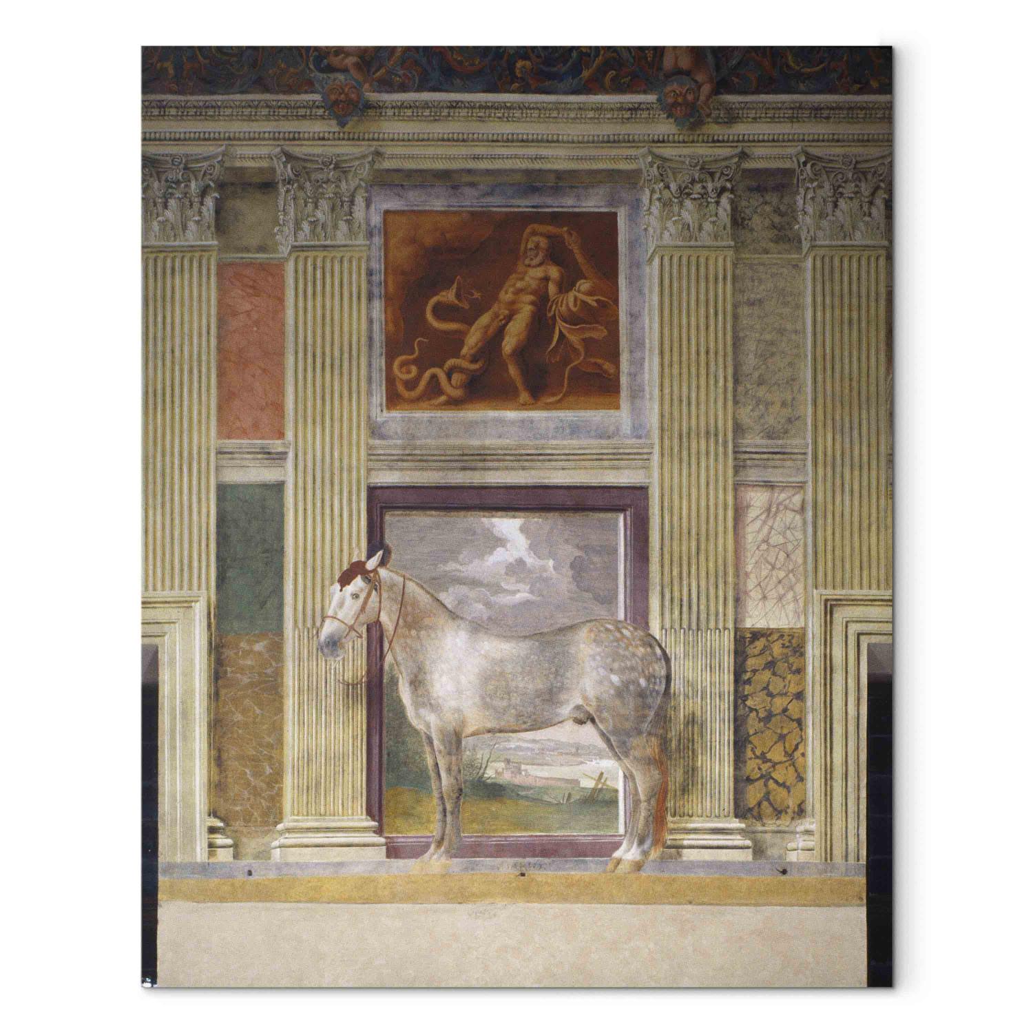 Réplica de pintura Giulio Romano, Pferd der Gonzaga