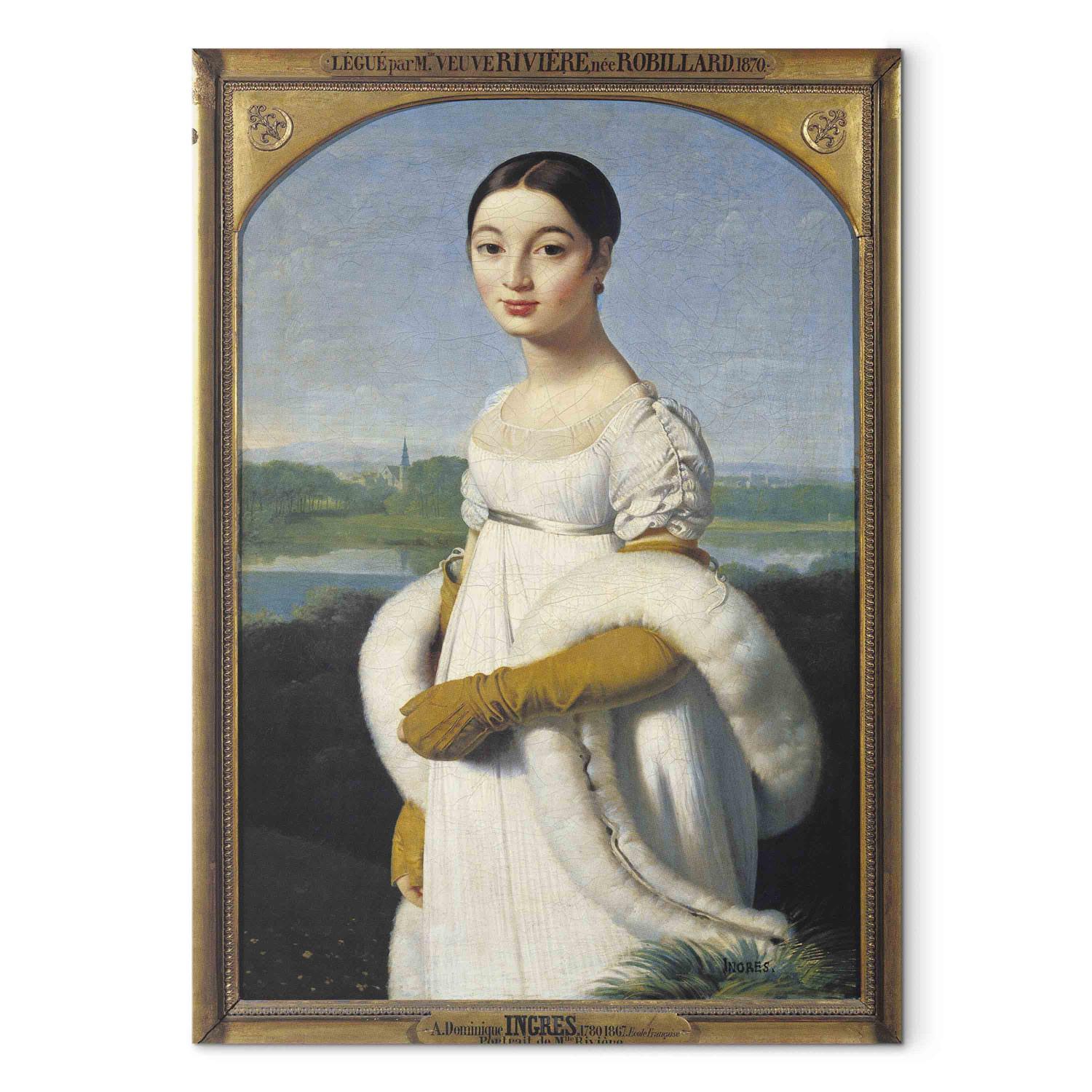 Reproducción Portrait of Mademoiselle Caroline Riviere