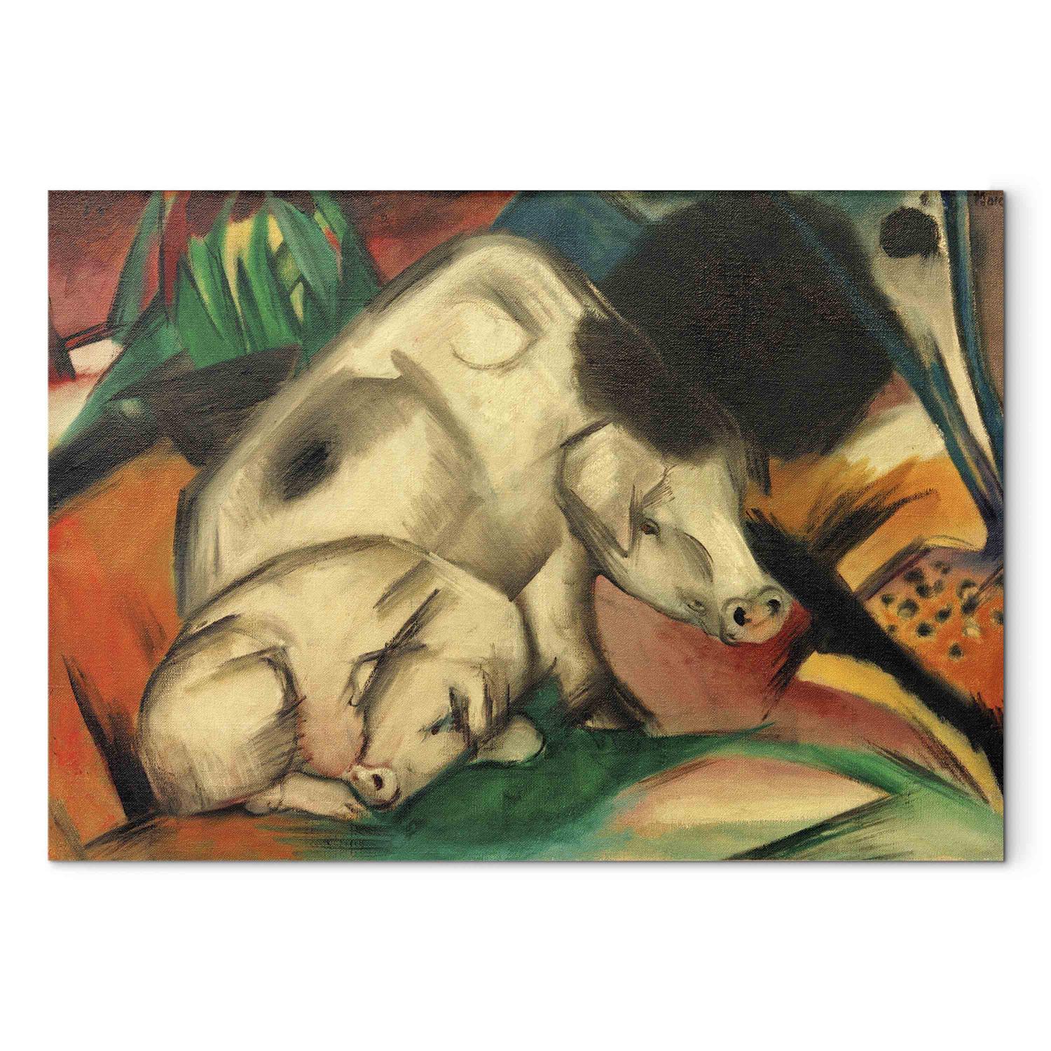 Réplica de pintura Schweine (Mutterschwein)