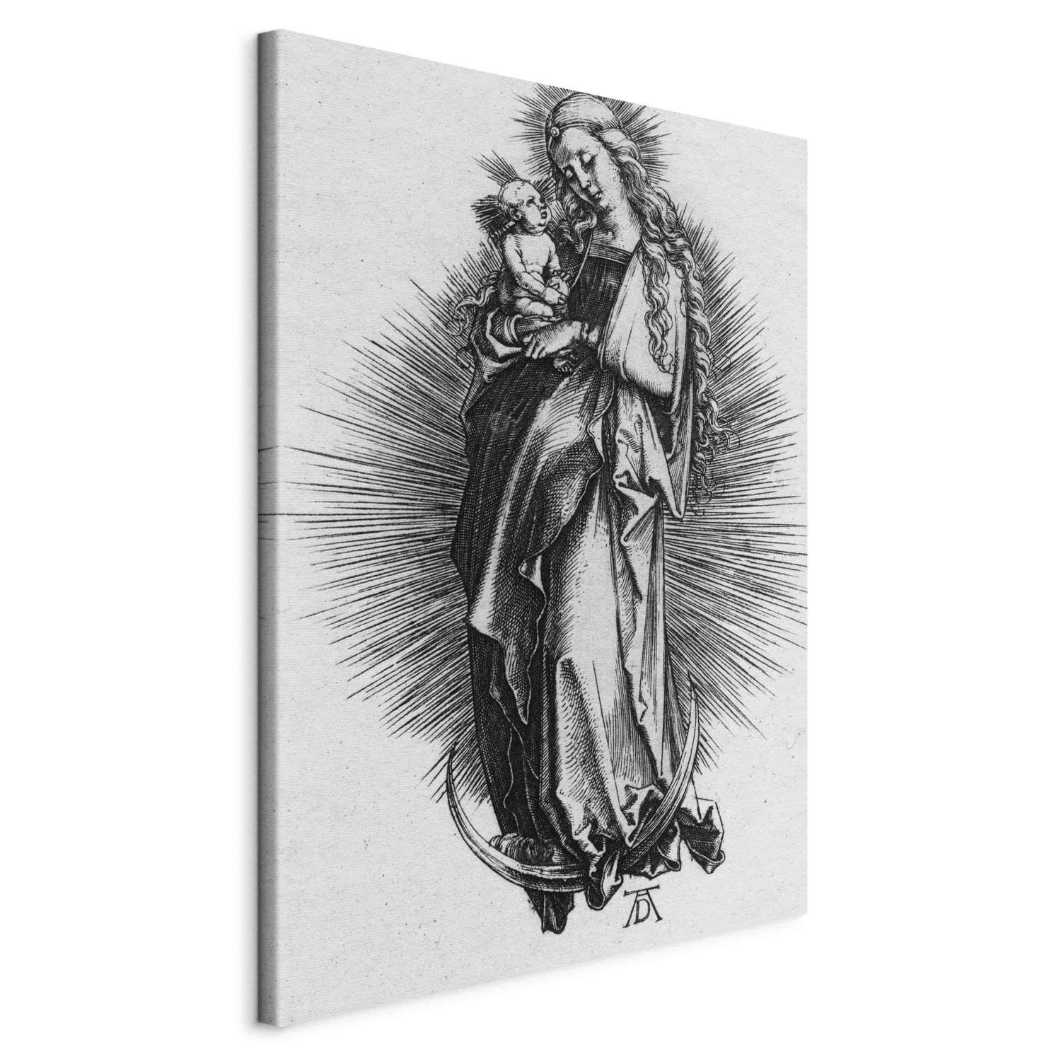 Réplica de pintura Madonna on the crescent