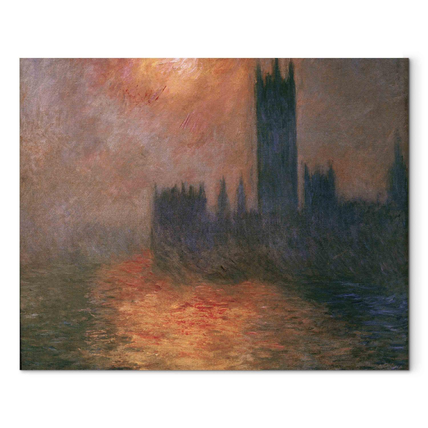 Réplica de pintura Le Parlement, coucher de soleil