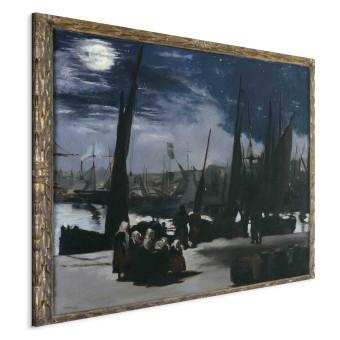 Reproducción de cuadro Clair de lune sur le port de Boulogne
