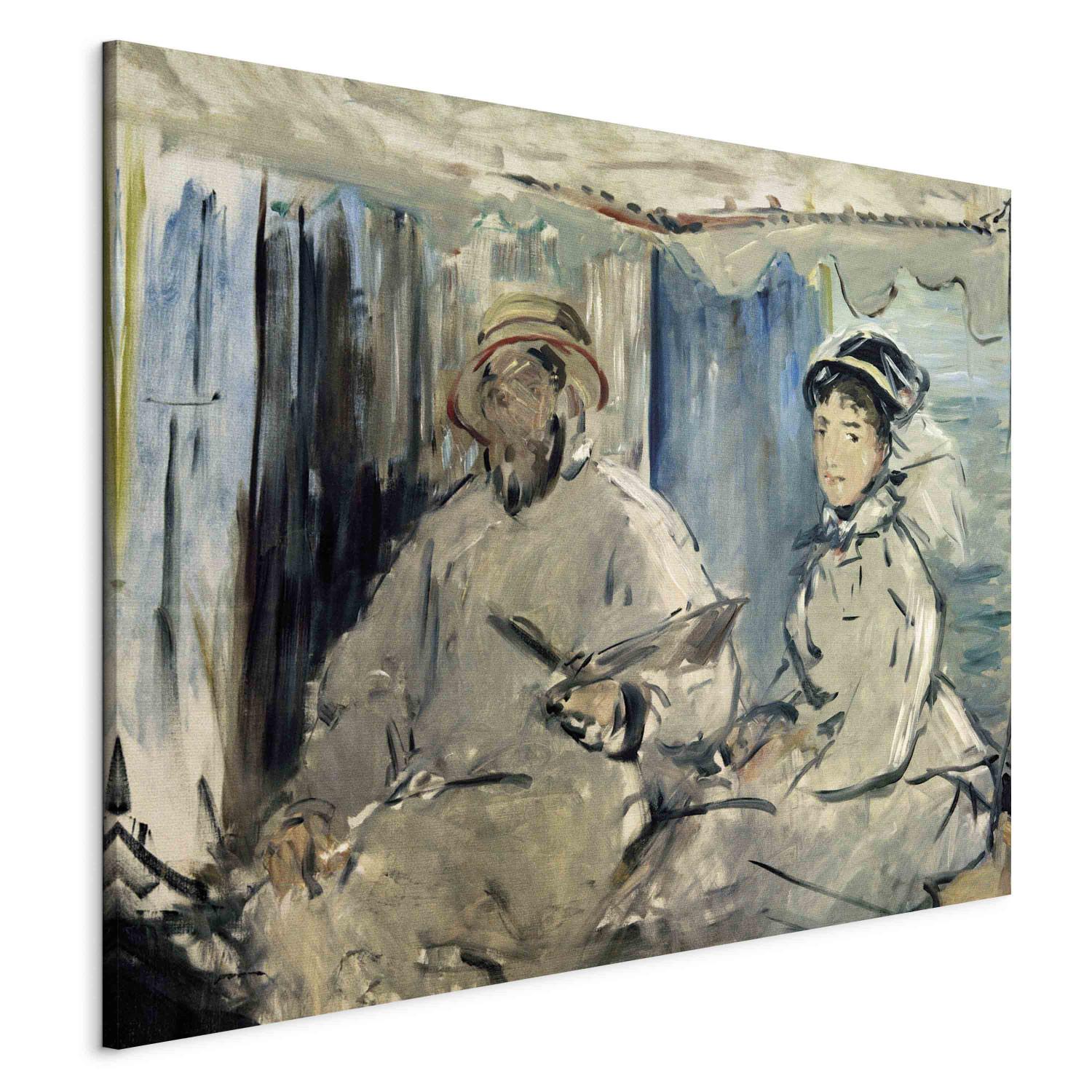 Cuadro famoso Monet peignant dans son atelier