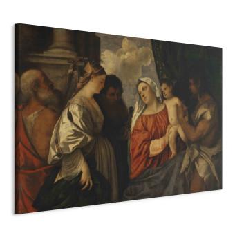 Réplica de pintura Madonna and Child with four Saints