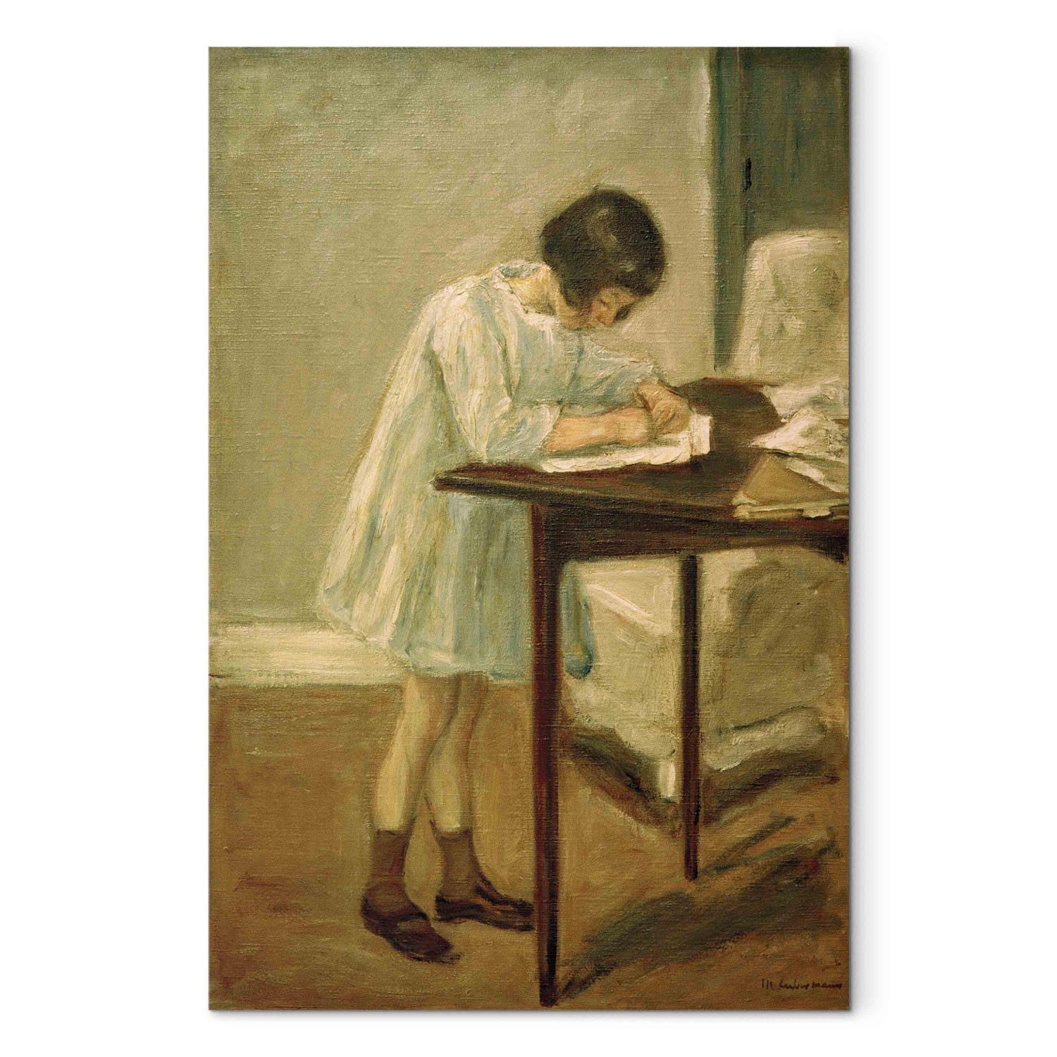 Cuadro famoso Die Enkelin beim Schreiben