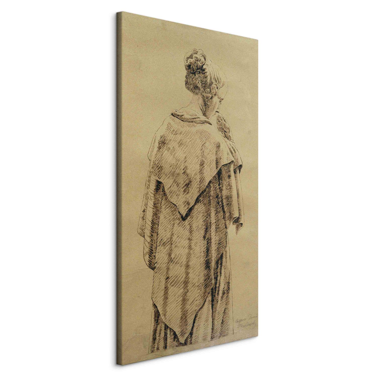 Reproducción de cuadro Woman in a shawl