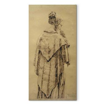 Reproducción de cuadro Woman in a shawl