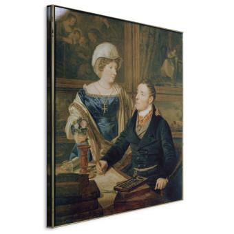Réplica de pintura Portrait of a cartographer and his Wife