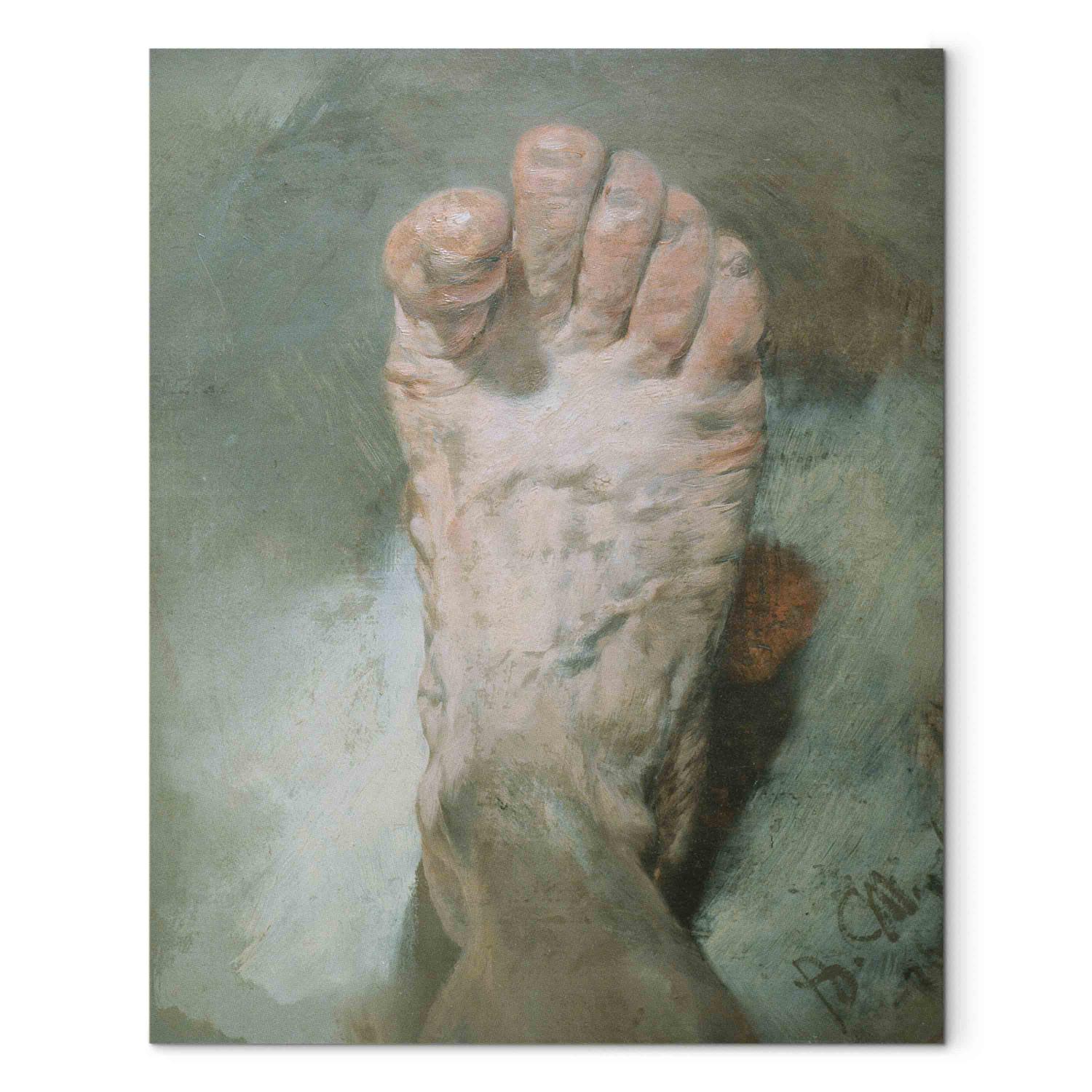 Réplica de pintura Der Fuß des Künstlers