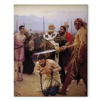 Réplica de pintura St. Nicholas of Myra saves three unjustly condemned men from death