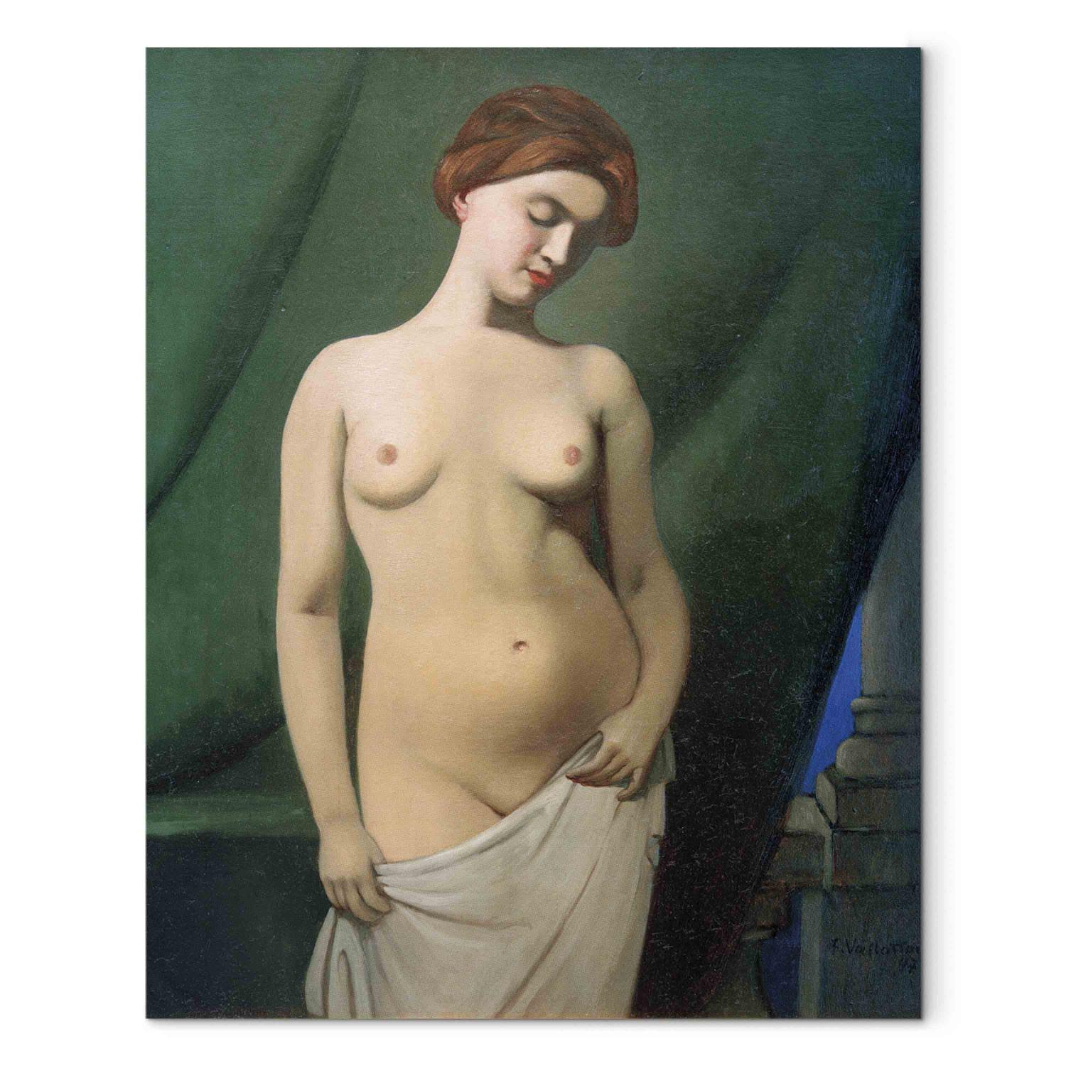 Cuadro famoso Femmes nue, rideau vert